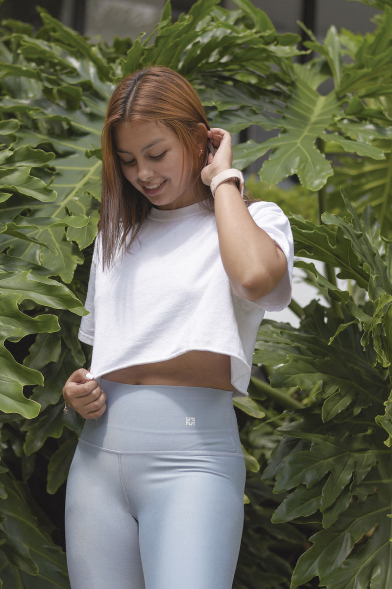 CROP TOP BLANCO - AQUAMARINA