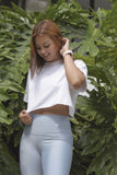 CROP TOP BLANCO - AQUAMARINA