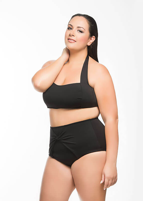 Halter Bikini Top Black
