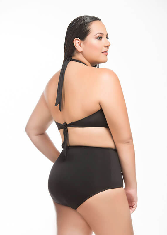 Halter Bikini Top Black