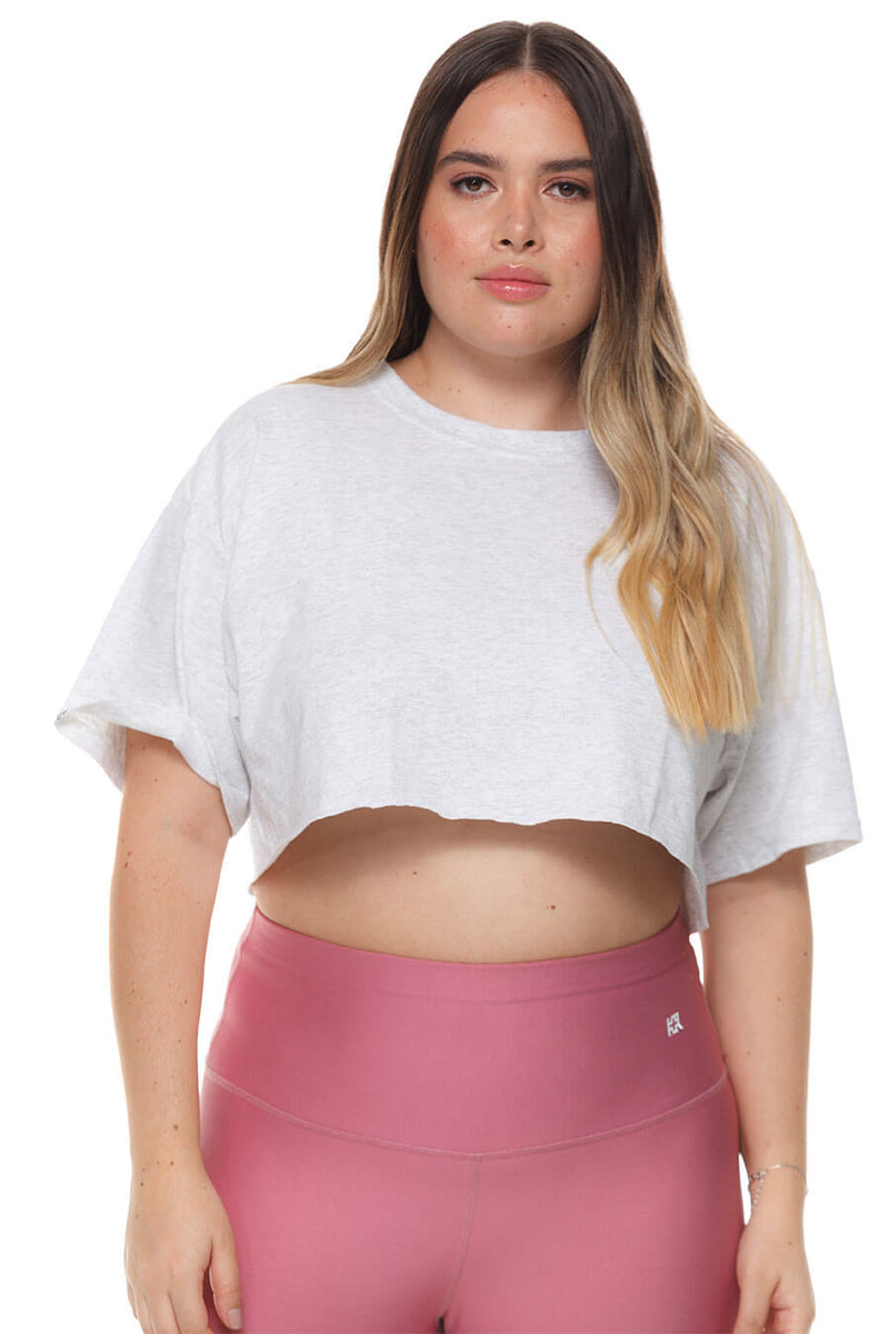 Crop Top Light Grey