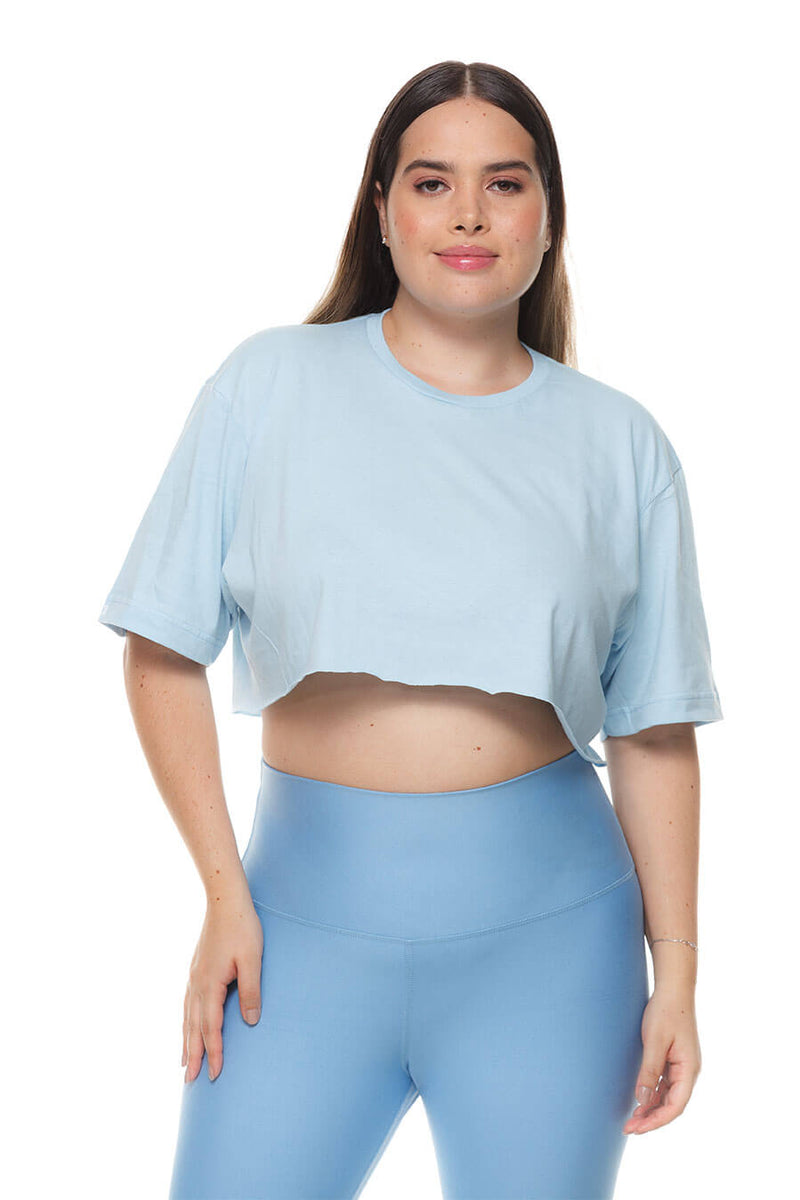 Crop Top Sky Blue
