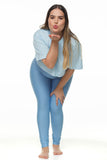 Crop top azul celeste