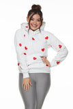 Buzo corazones blanco