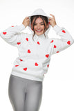 Buzo corazones blanco