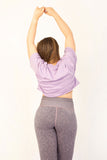 Leggings lila jaspe