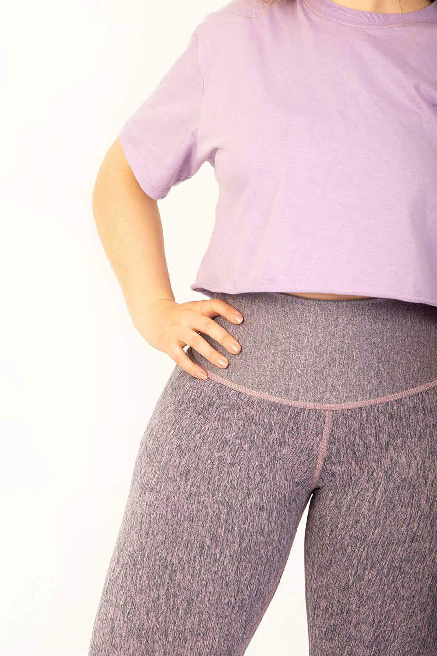 Leggings lila jaspe