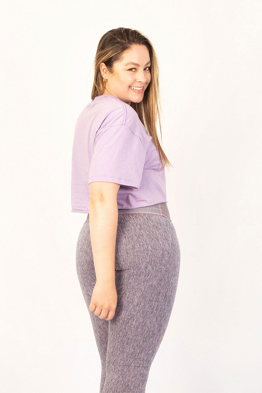 Leggings lila jaspe
