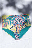 Panty bikini hojas amarillo