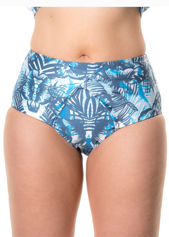 Off-the-shoulder Bikini Top Tropical Blue