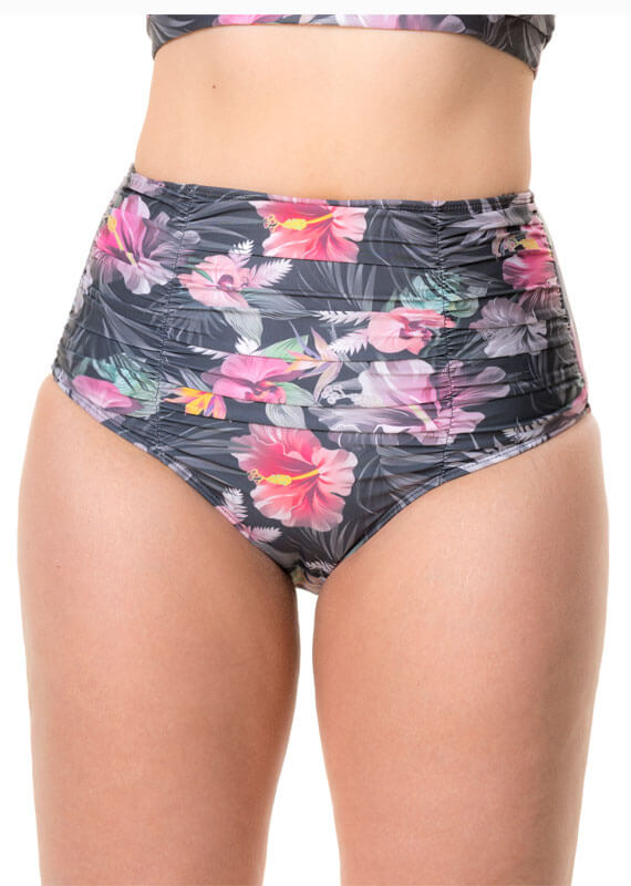 Panty recogidos negro tropical