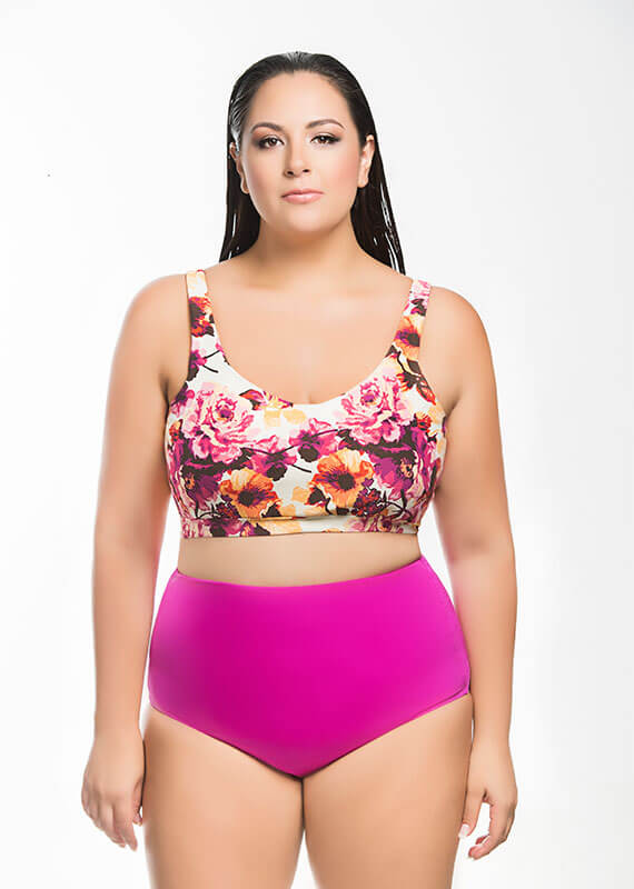 Basic Bikini Top Spring Flowers