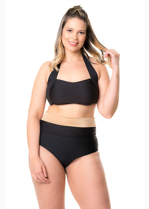 Panty bikini reversible negro