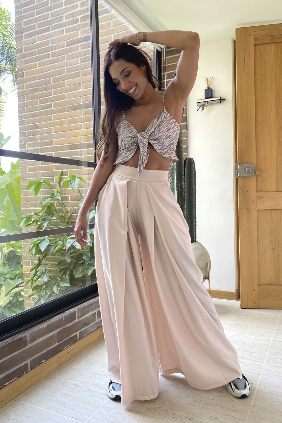 Pantalon Ancho Palo de Rosa
