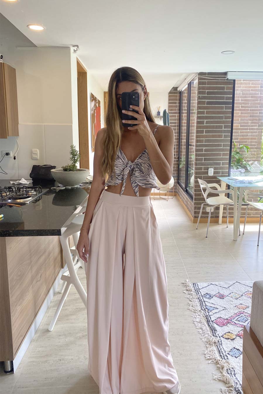 Pantalon Ancho Palo de Rosa