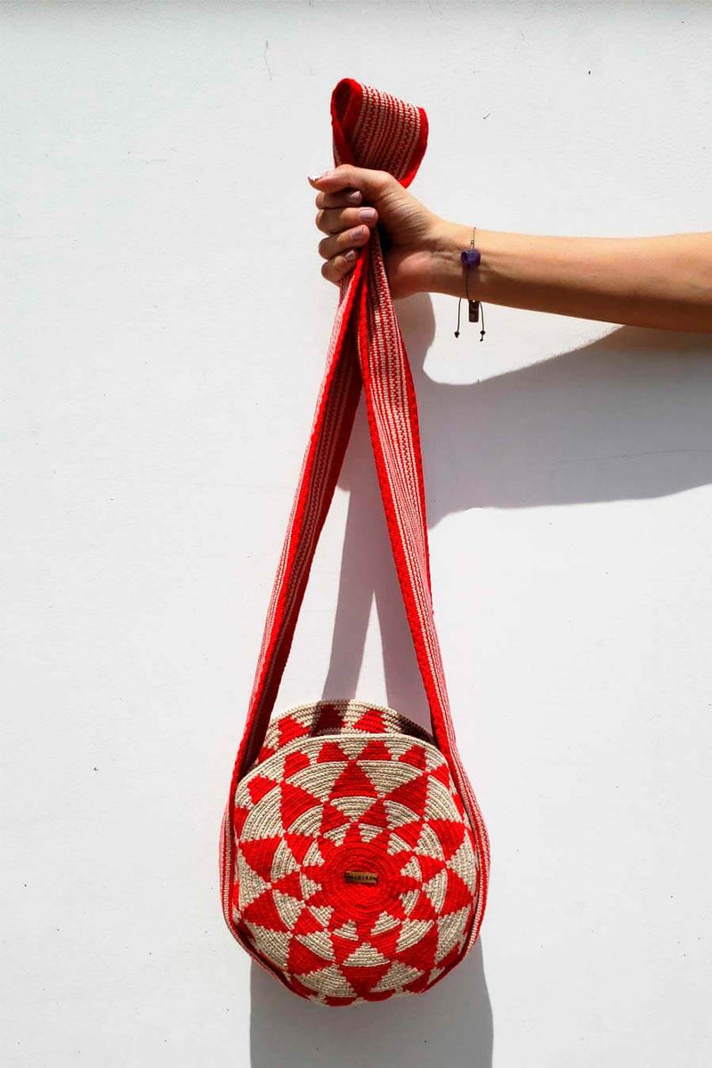 Mochila wayuu mini rojo
