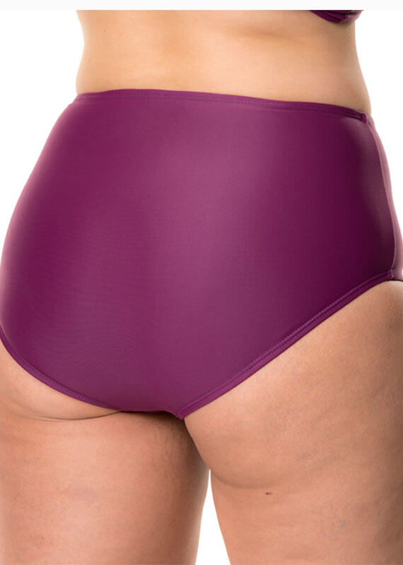 Panty bikini básico uva