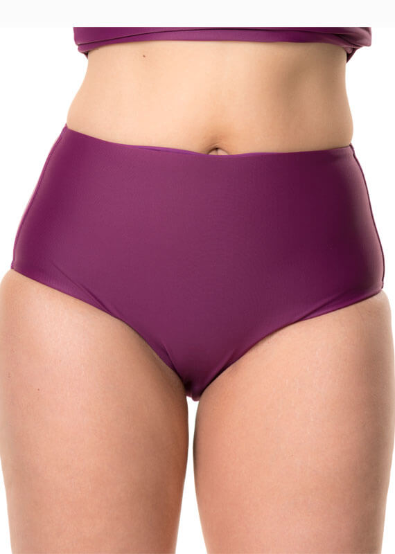 Panty bikini básico uva