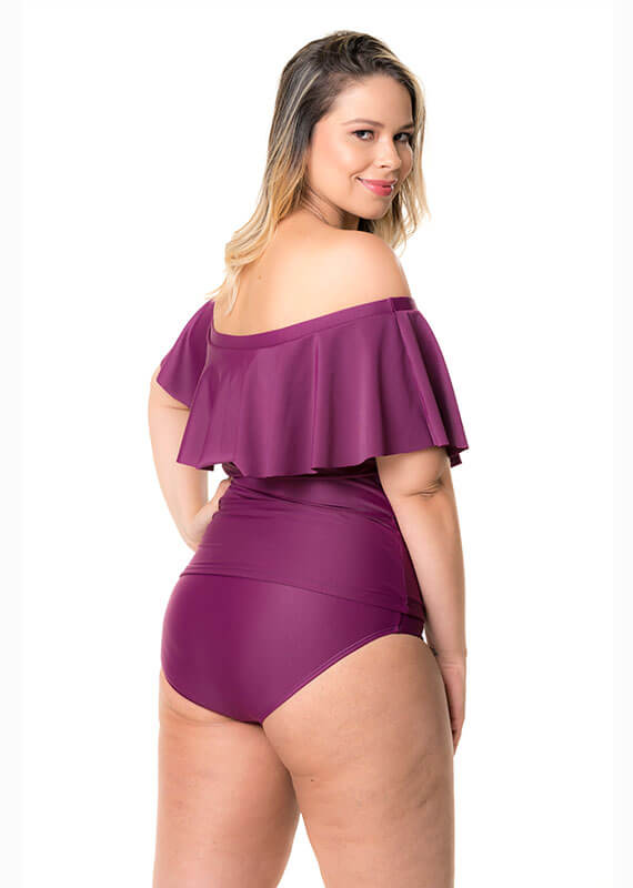 Panty bikini básico uva