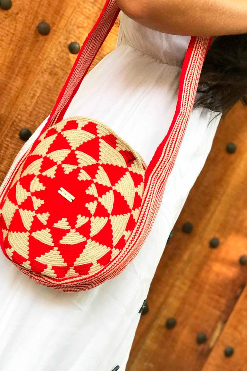 Mochila wayuu mini rojo
