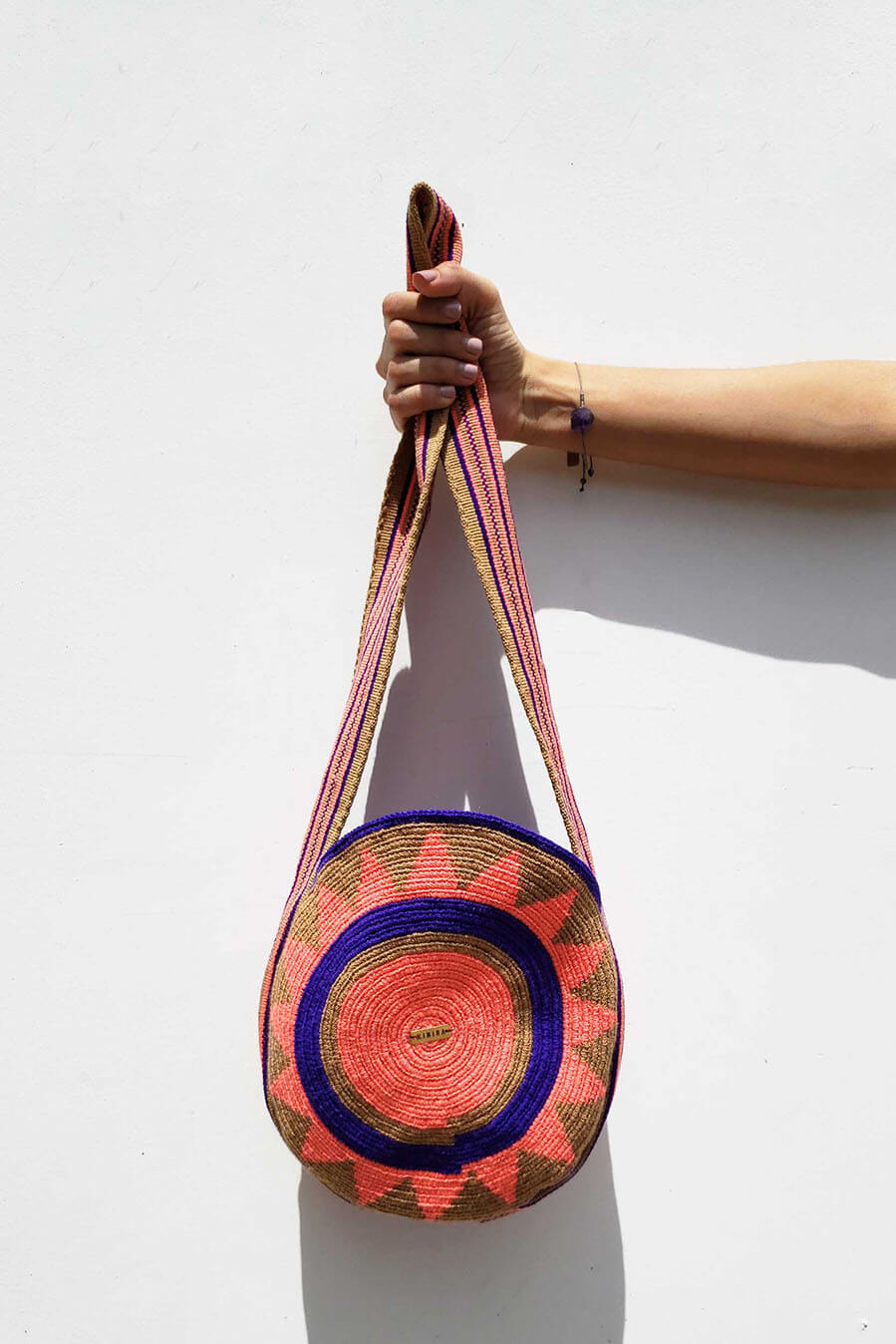 Mochila wayuu mini naranja