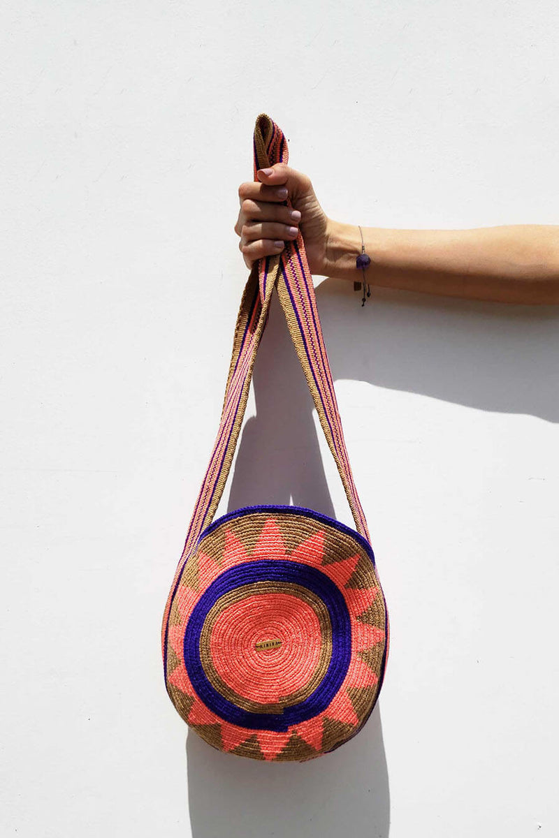Mochila wayuu mini naranja