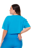 Crop Top Royal Blue