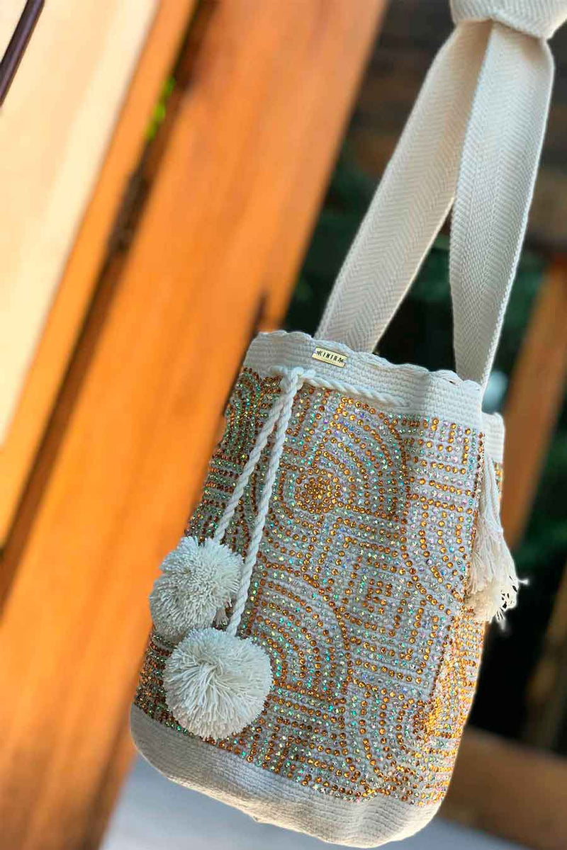 Mochila wayuu blanco