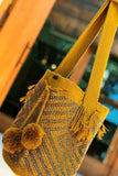 Mochila wayuu mostaza piedras