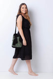 Mochila wayuu negro piedras